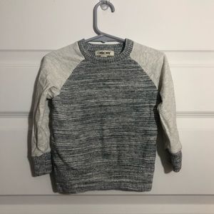 Grey and white heathered sweater